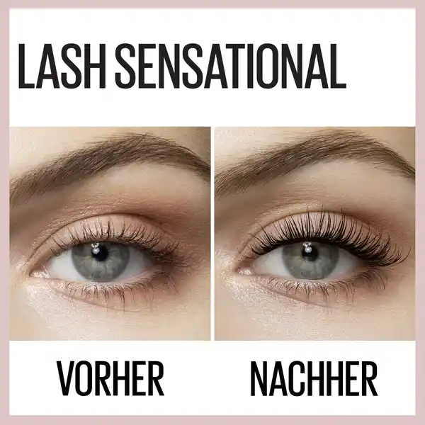 Lash Sensational Voller-Wimpern-Fächer Mascara in Very Black mit gratis Mini Tattoo Liner Gel Pen Nr