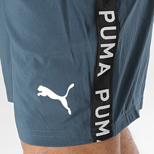 Short Jogging A Bandes Puma Fit 523191 Bleu Marine