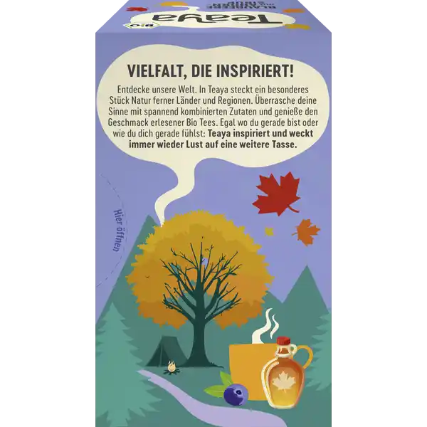 Teaya Bio Blaubeere mit Ahornsirup - Kanada Früchtetee
