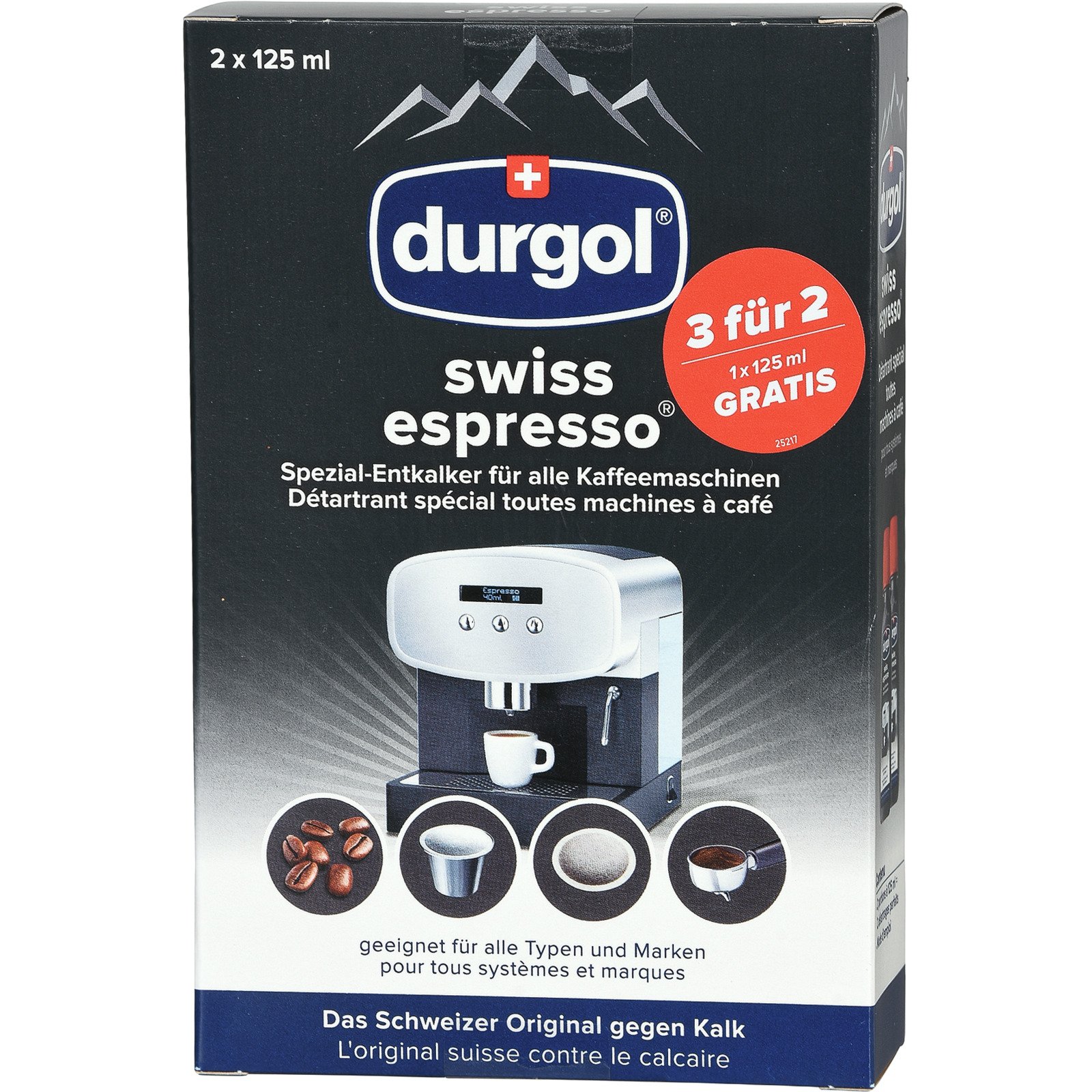 Durgol Swiss Espresso 3 x 125 ml