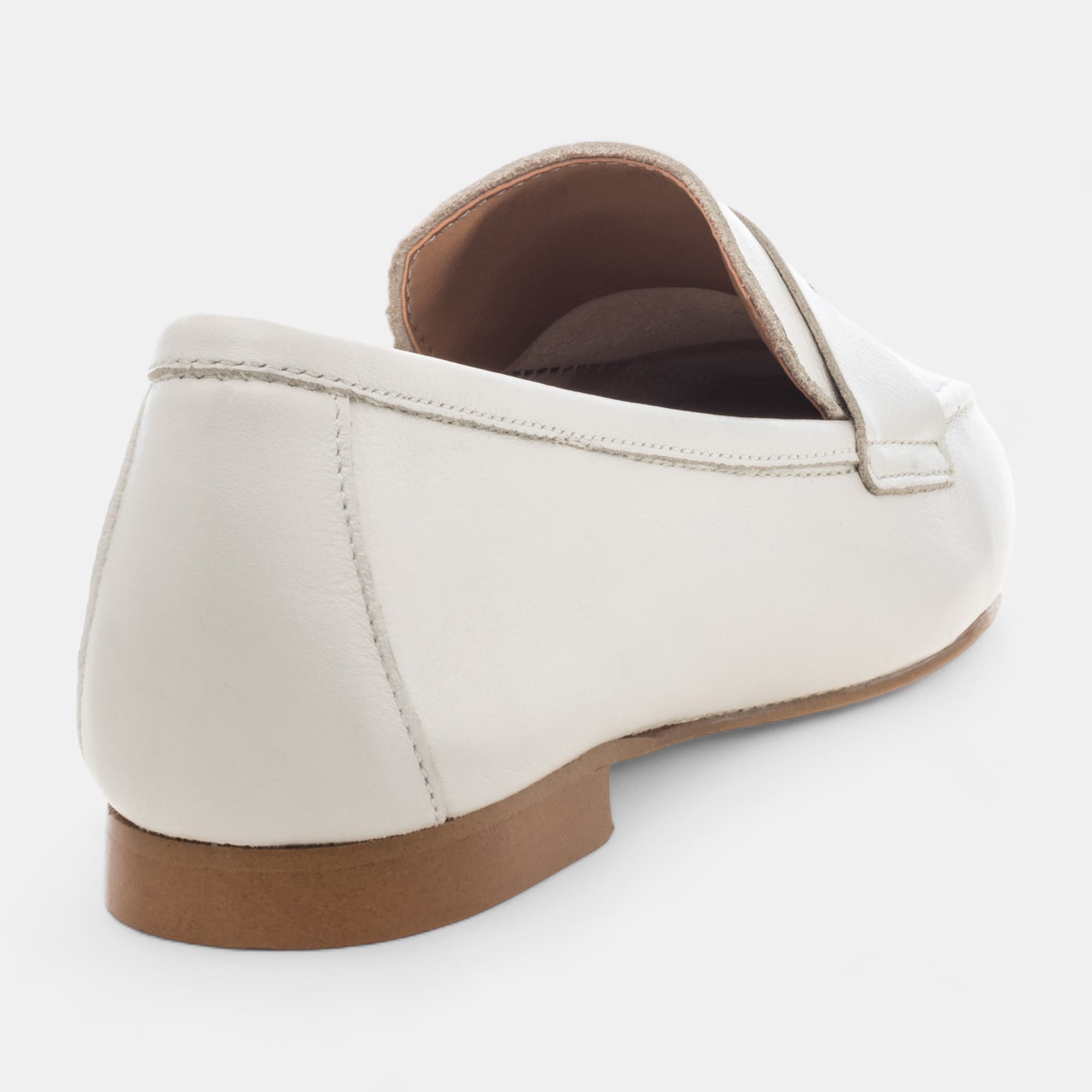 Mocassins Femme en cuir beige