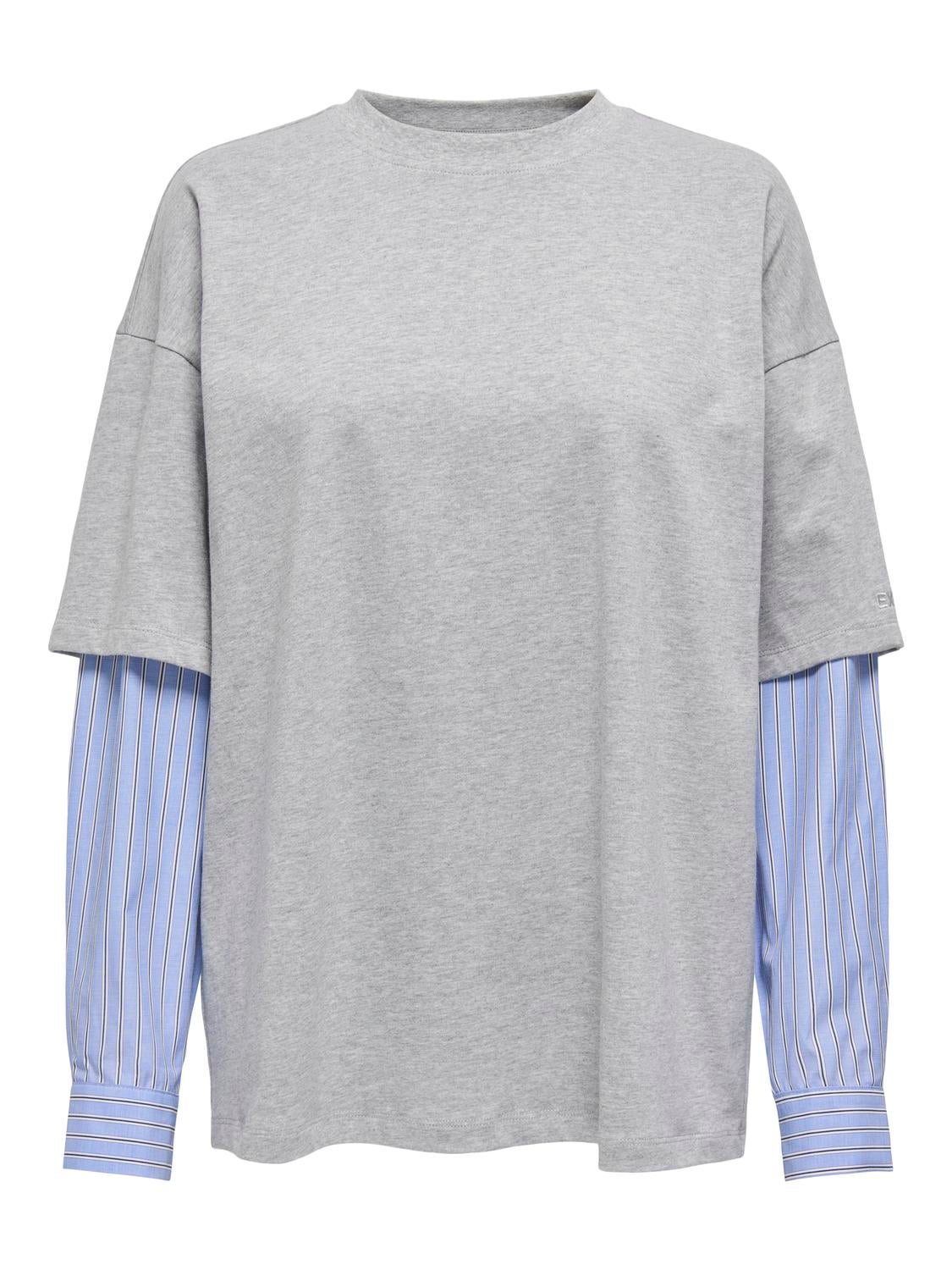 ONLFICO Top Light Grey Melange