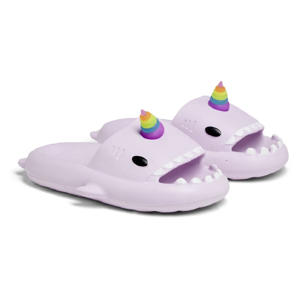 Chaussons requin licorne caoutchouc violet 36/37
