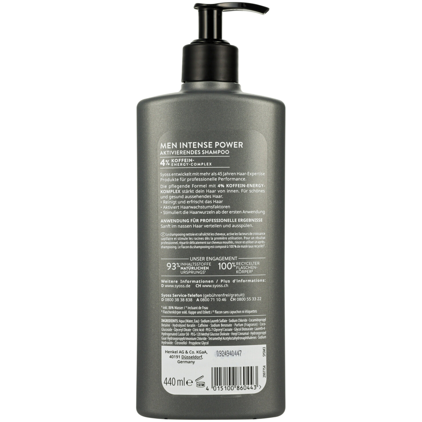 Syoss Shampoo Men Power