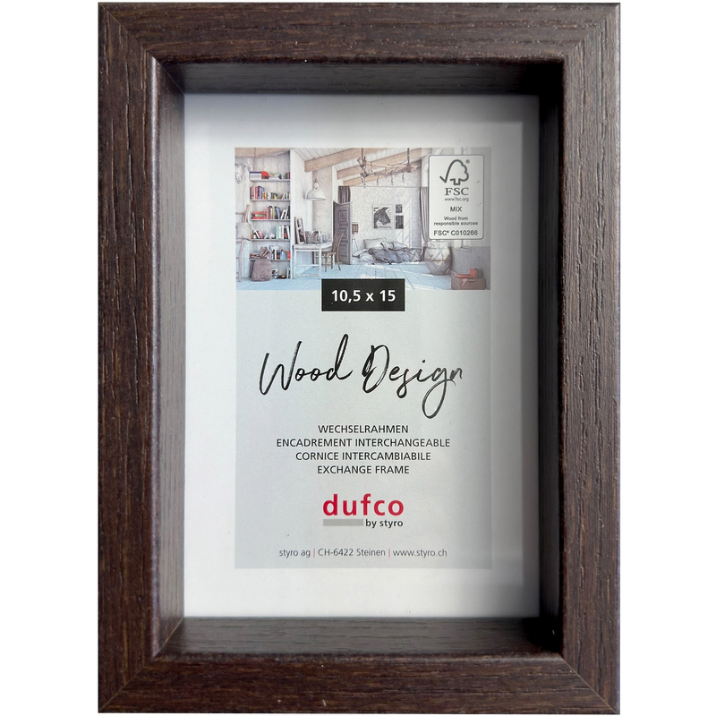 Dufco Bilderrahmen Fuji, 10.5 x 15 cm, braun