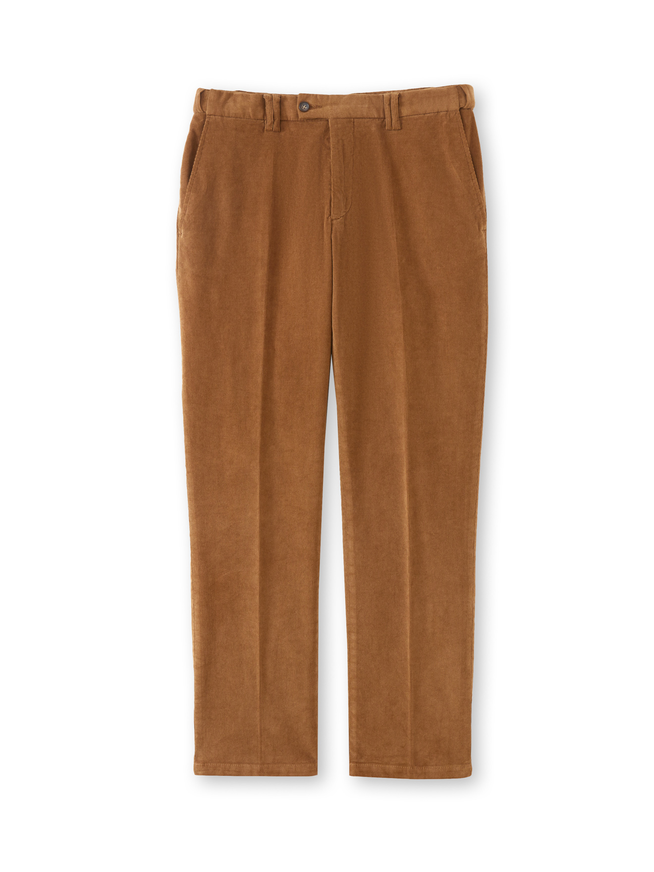 Pantalon élastiqué en velours côtelé