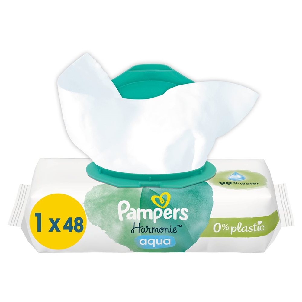 PAMPERS Feuchte Tücher Harmonie<br>48 Stück, Aqua