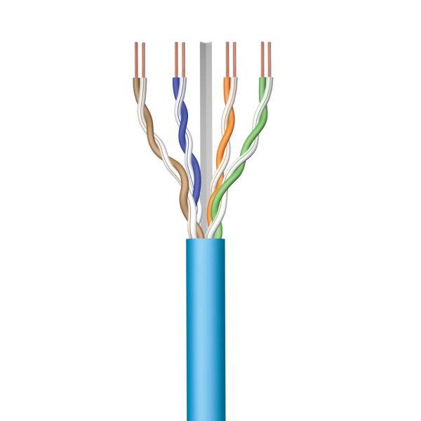Bobine Cabo de Rede Ewent IM1223 Cat6A U/UTP LSZH 100m Azul - IM1223