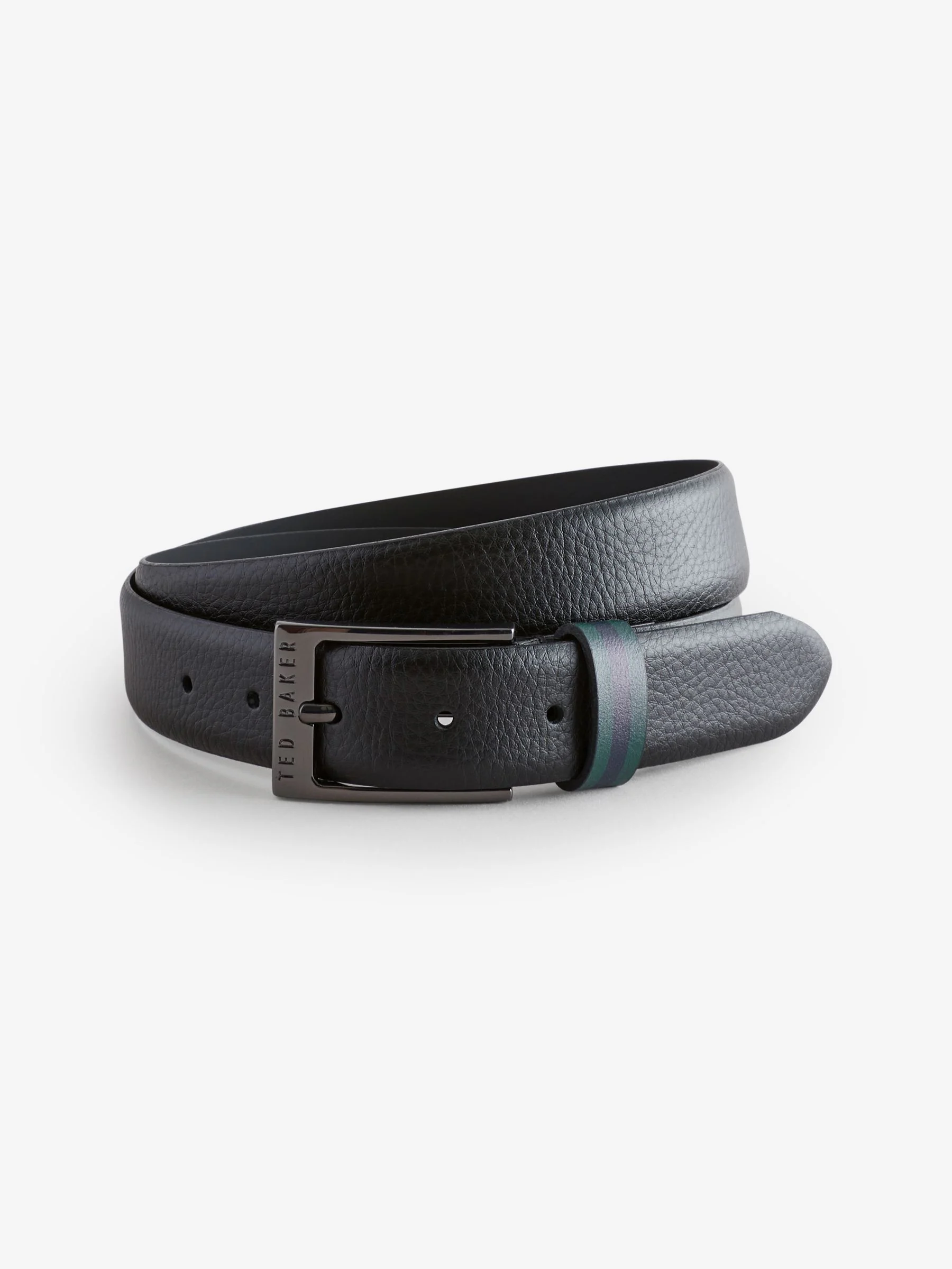 Ted Baker Kendon Stripe Leather Belt