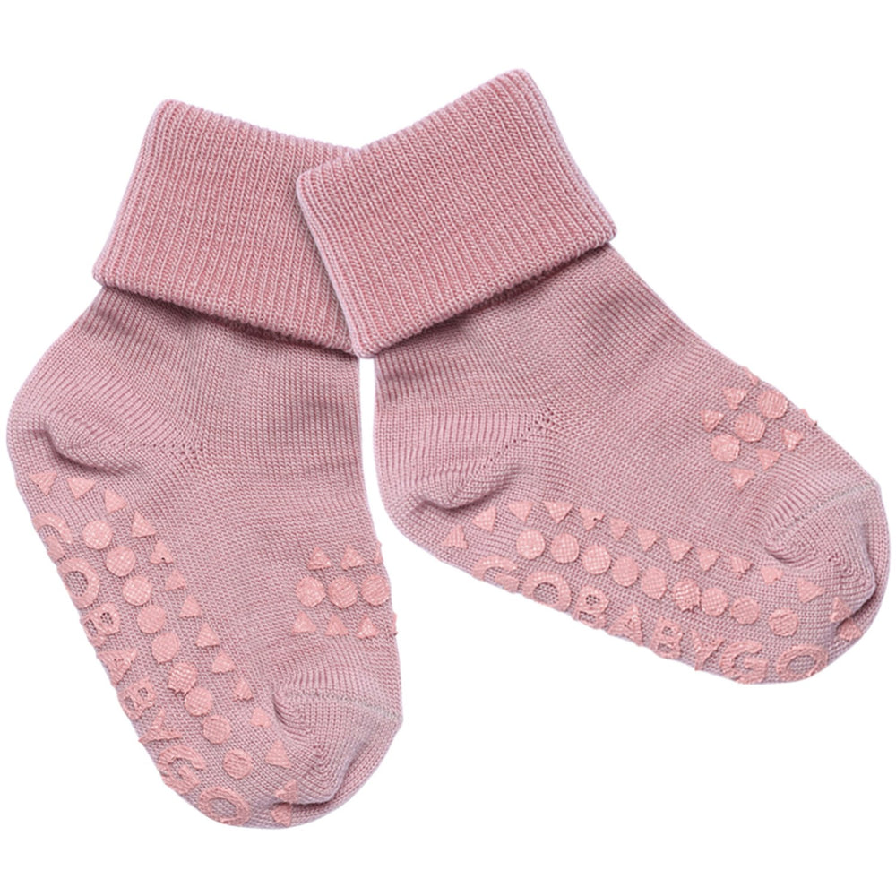 Køb Gobabygo Rose Blush Non-Slip Strømper I Merino Uld
