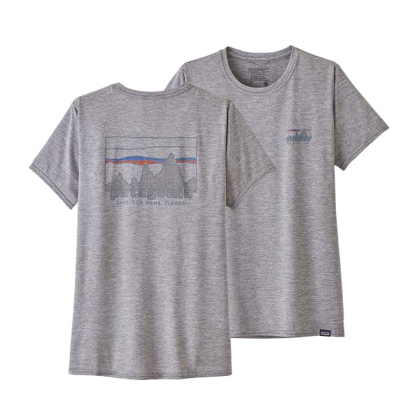 T-shirt randonnée PATAGONIA W'S CAP COOL DAILY GRAPHIC SHIRT '73 SKYLINE: FEATHER GREY