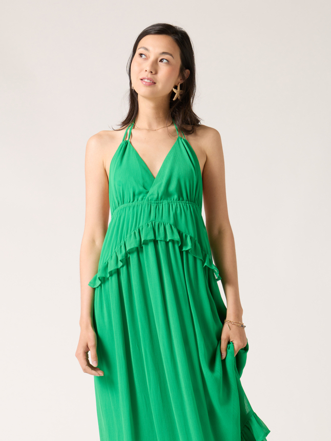 Robe longue à bretelles