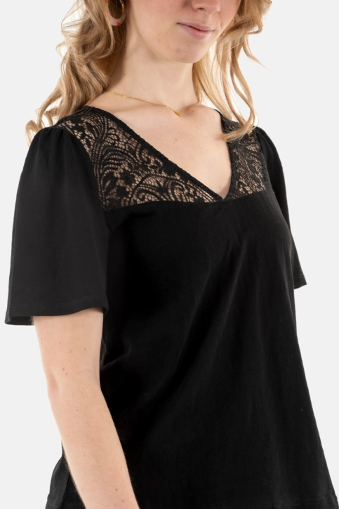 Tee shirt grace & mila manoir_12310 noir