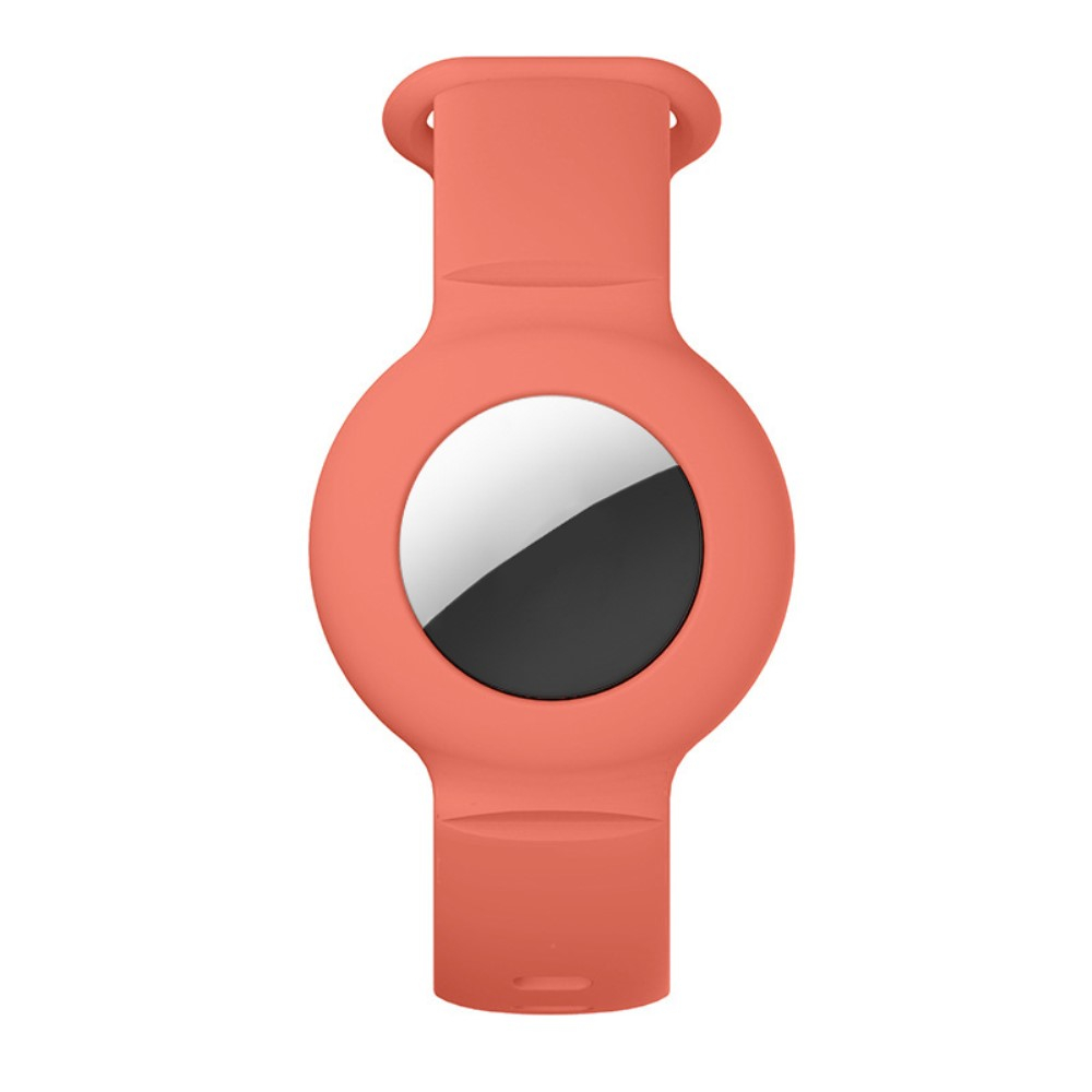 Apple AirTag Silikon Sport Armband (Gelenkumfang 140-220mm) - Rot