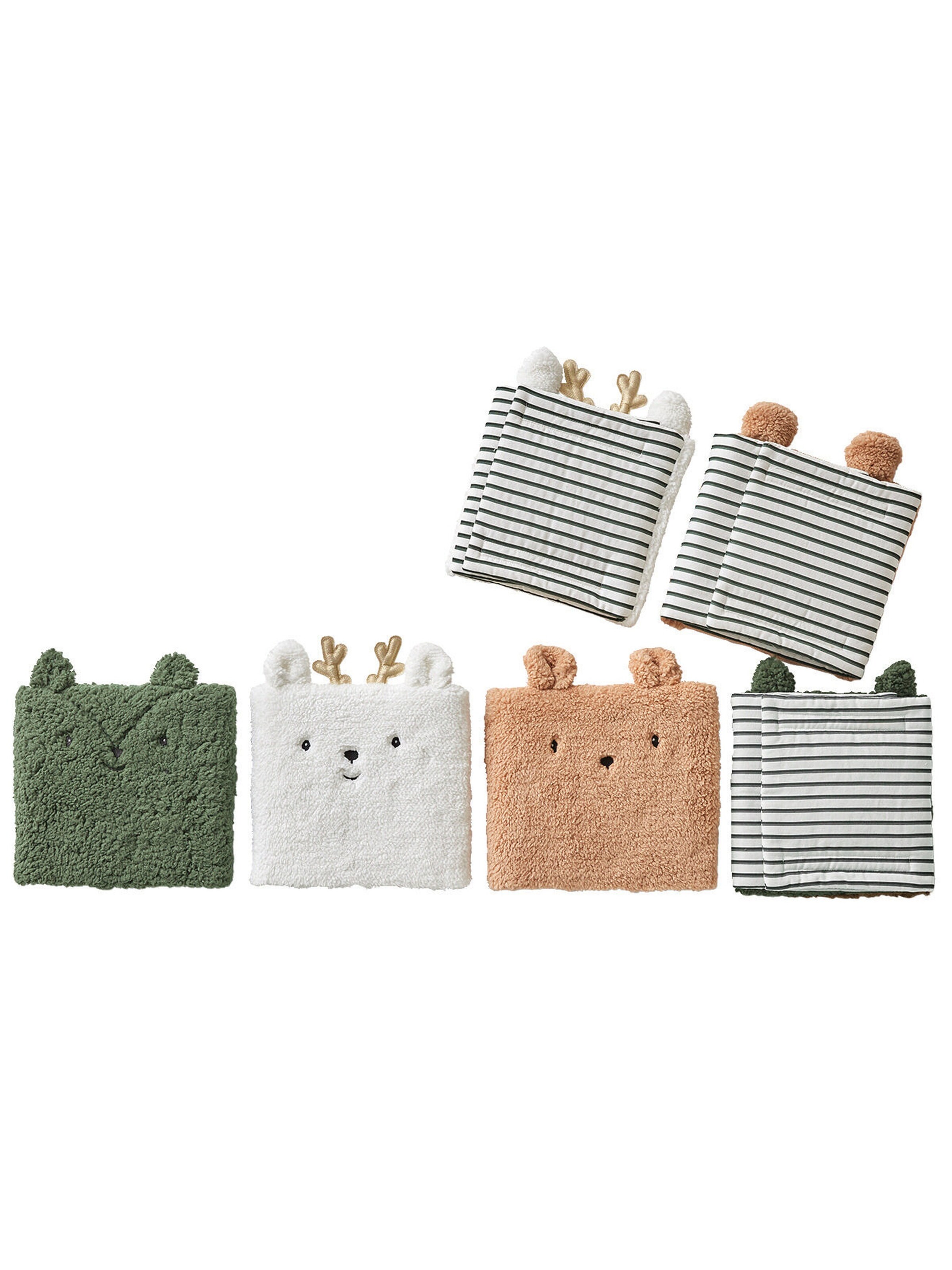 Vertbaudet Baby Bettumrandung GRÜNER WALD mehrfarbig/bär