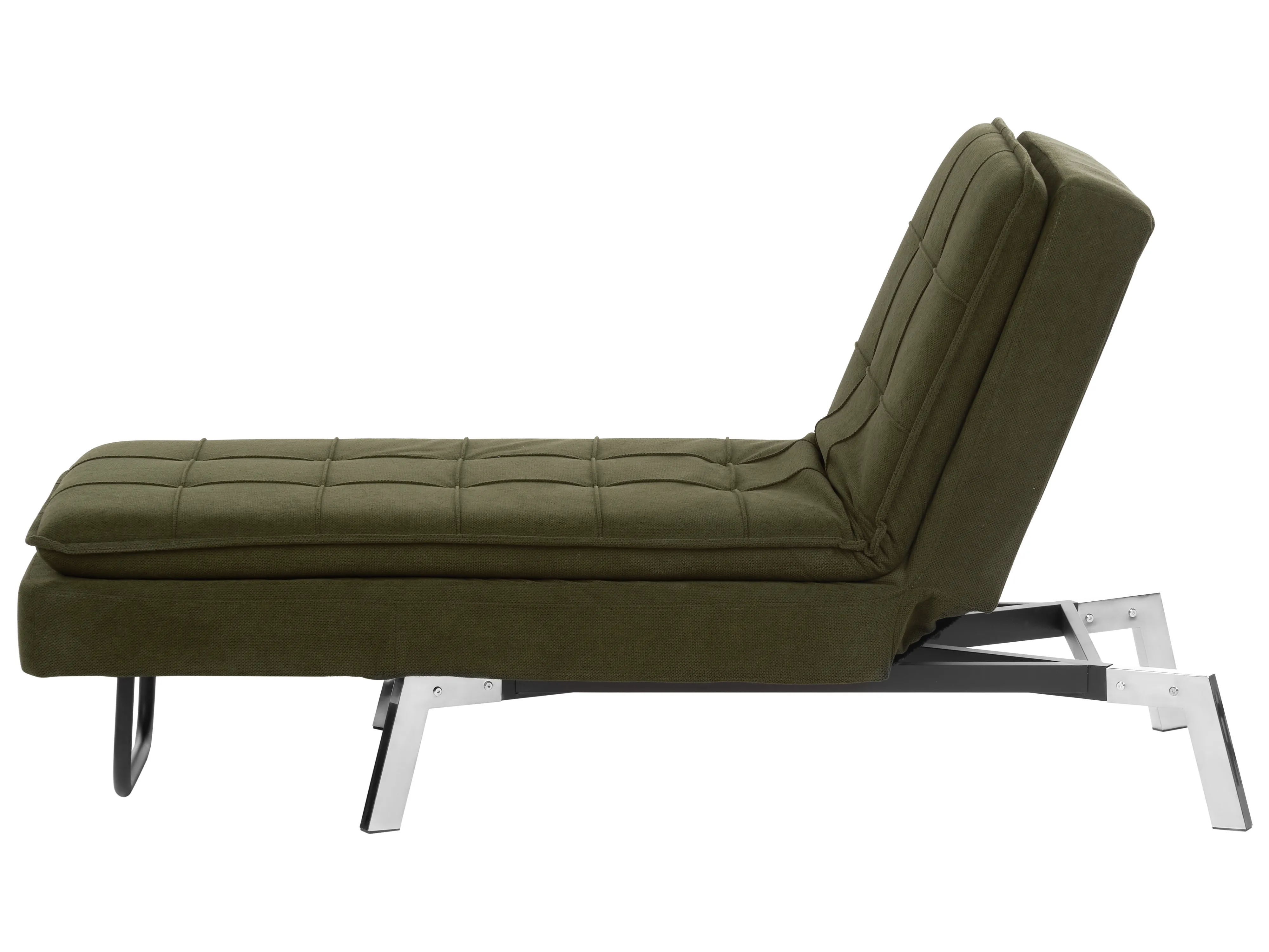 Chaise longue LOIRET Stof Groen
