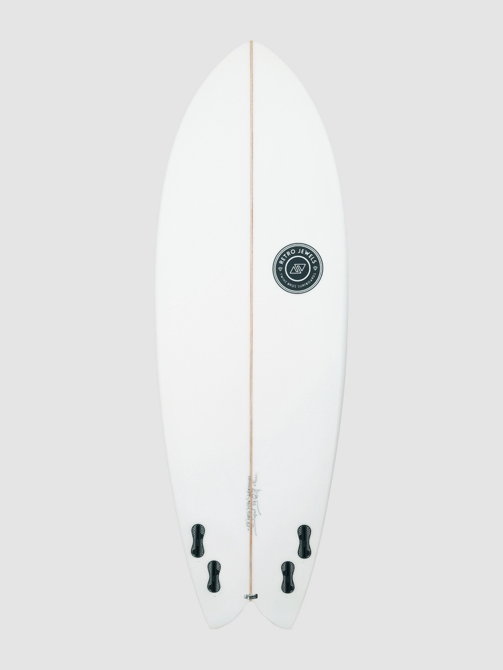 TwinsBros Enjoy Quad FCS2 Surfboard white