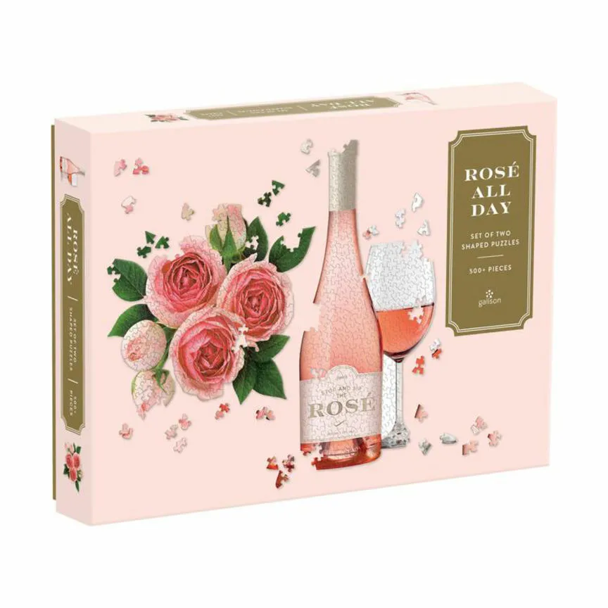 Galison Rosé All Day Puslespil - 2 stk.
