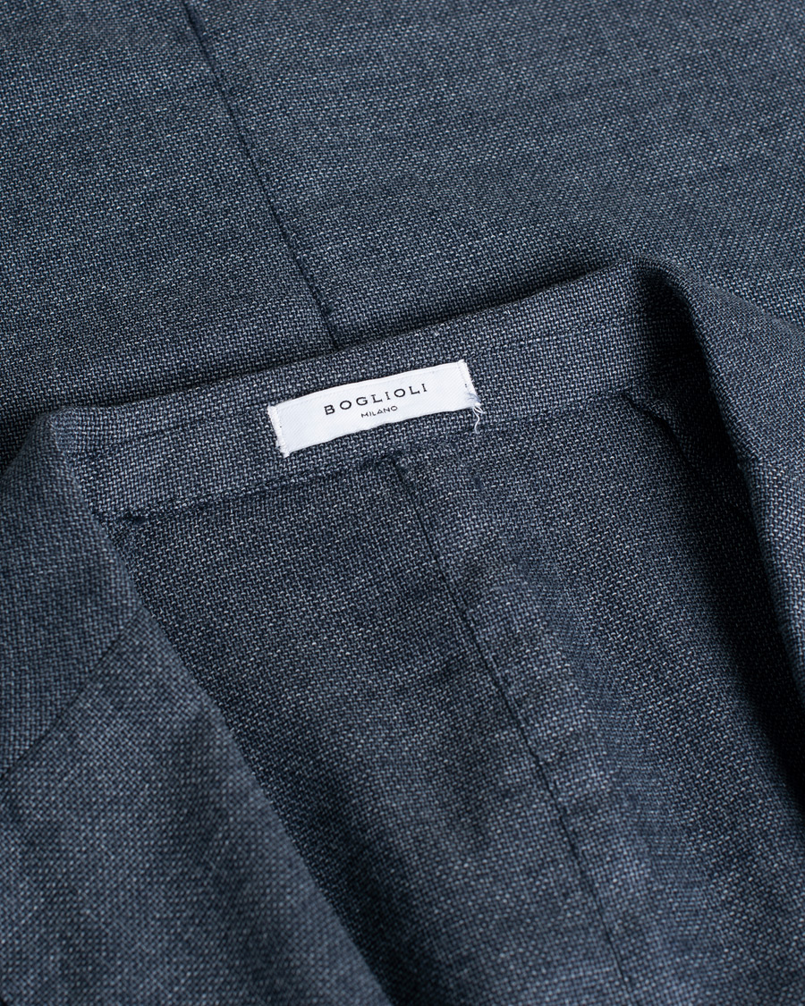 Boglioli K Jacket Wool Hopsack Blazer Grey 52