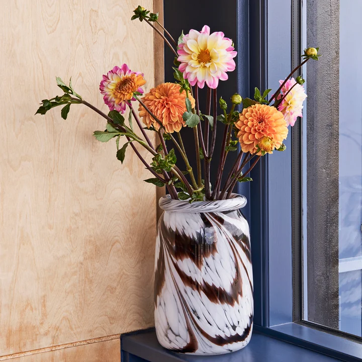 HAY - Splash Vase M, Ø 14,3 x H 22,2 cm, blue