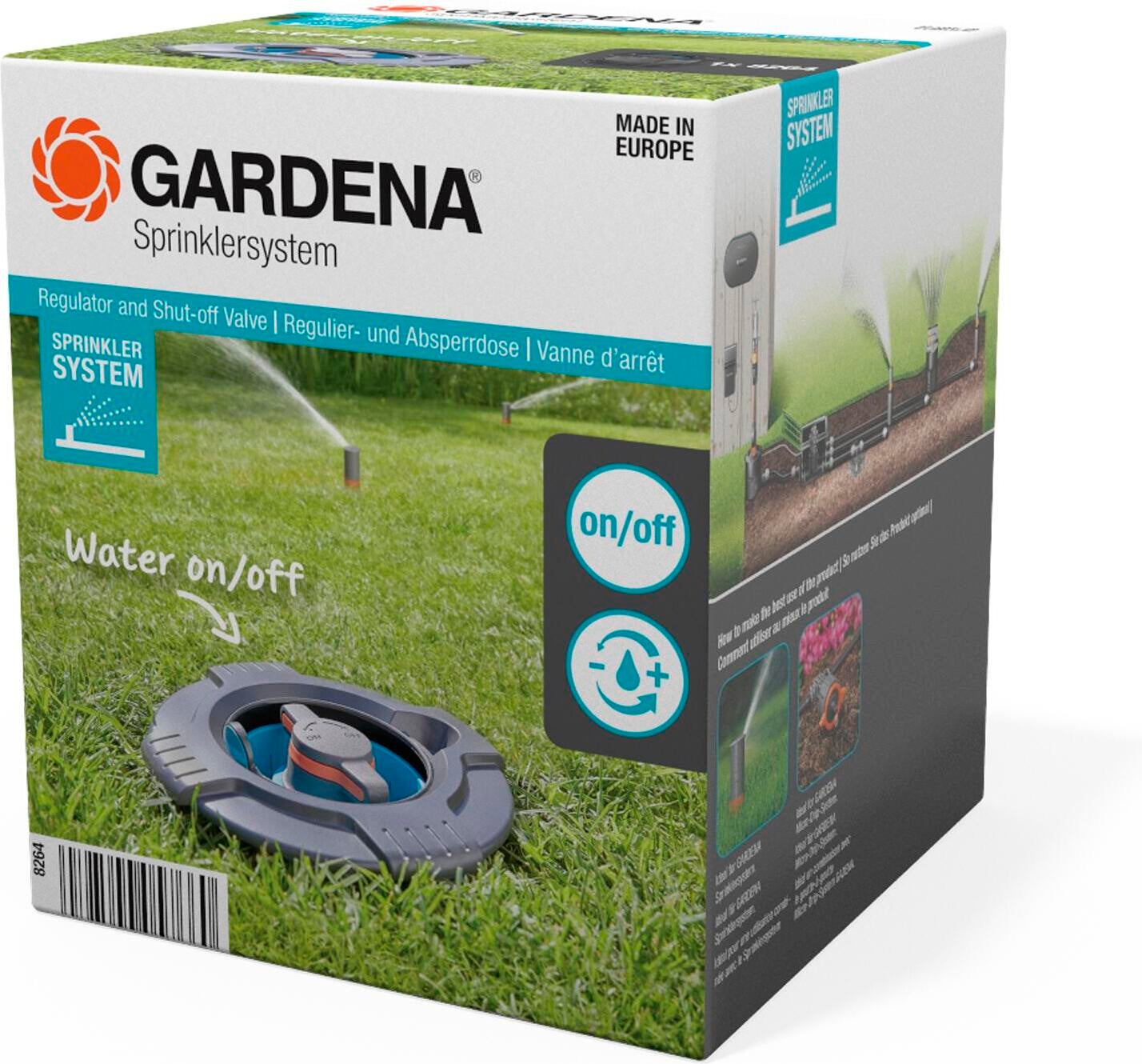 Gardena regulator en afsluitklep