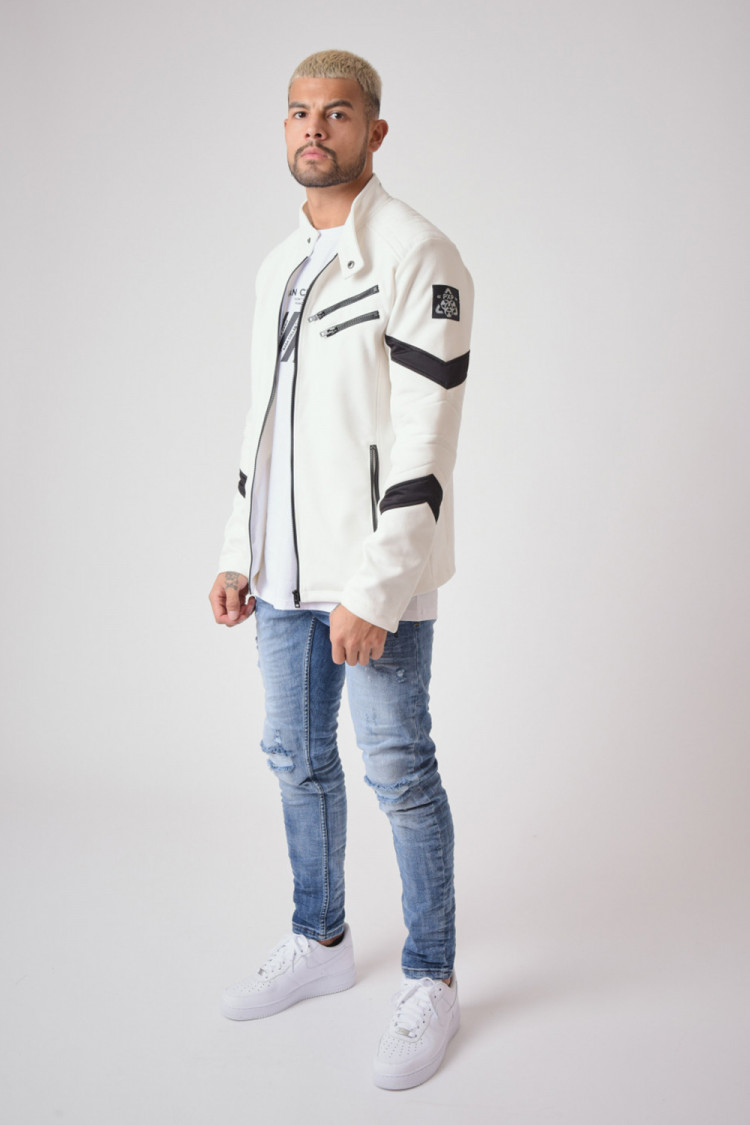 Veste blanche en suédine - Project X - 2030070