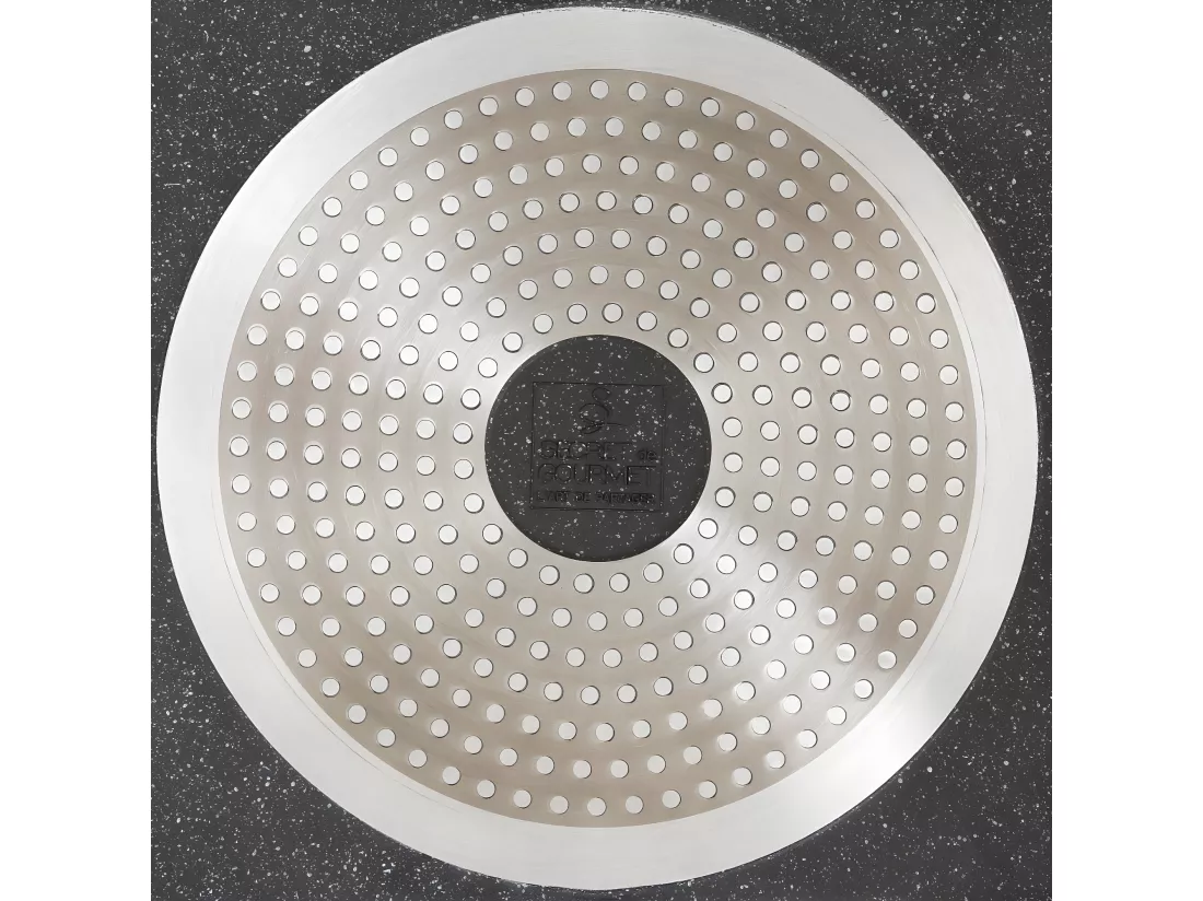 Plancha en aluminium - 45,5 x 27,5 x 5,5 cm - Noir