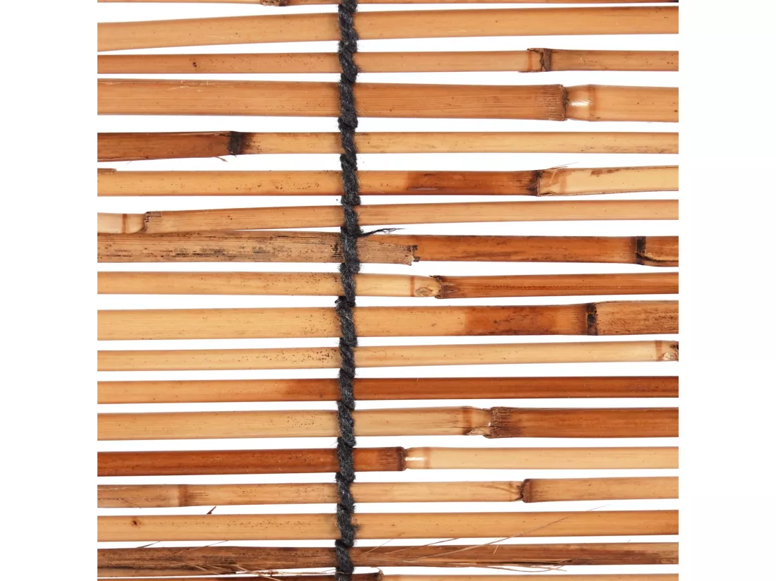 PARAVENT Amara 170x150 cm, bois, roseau, avec pieds de support couleurs naturelles