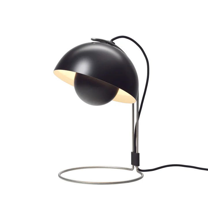 &Tradition - FlowerPot Tischleuchte VP4, schwarz matt