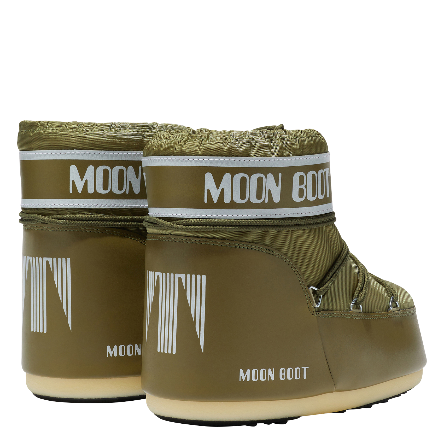 MB ICON LOW NYLON - Bottines à lacets | Kaki