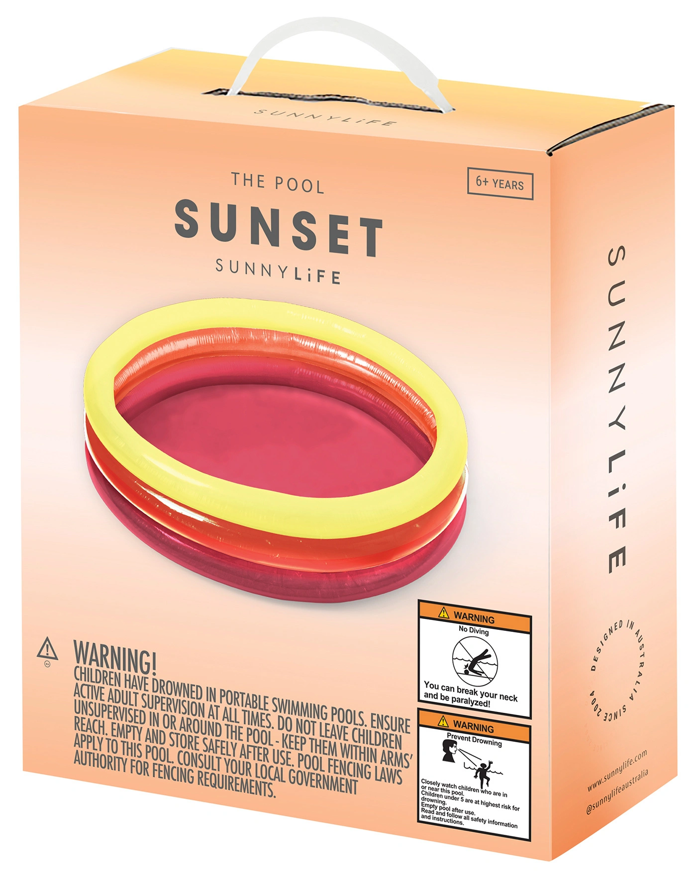 Planschbecken SUNSET (Ø150 cm) in orange