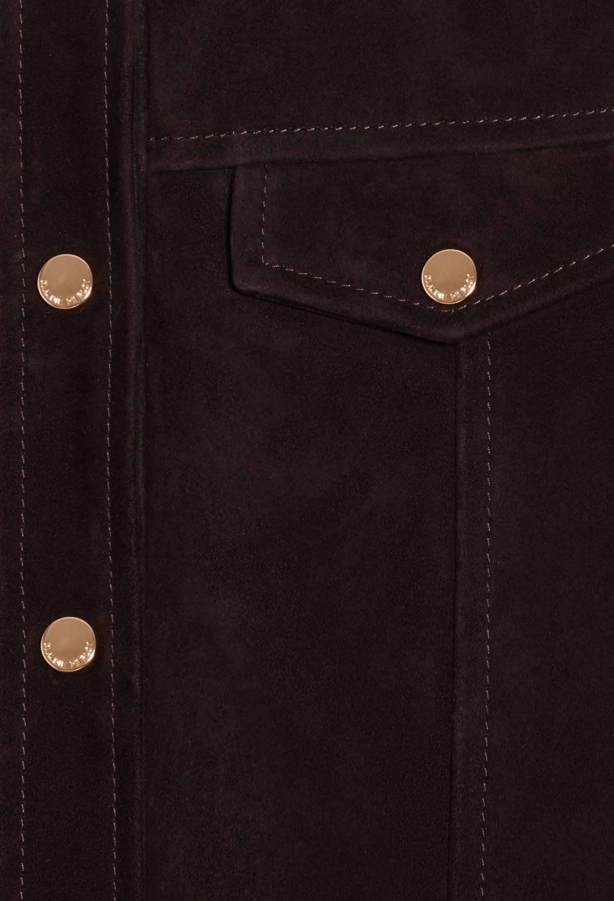 Veste cuir chocolat