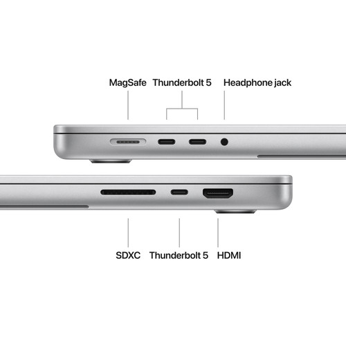 Apple MacBook Pro 16 inch M4 Pro (14 core CPU/20 core GPU) 24GB/512GB Zilver AZERTY