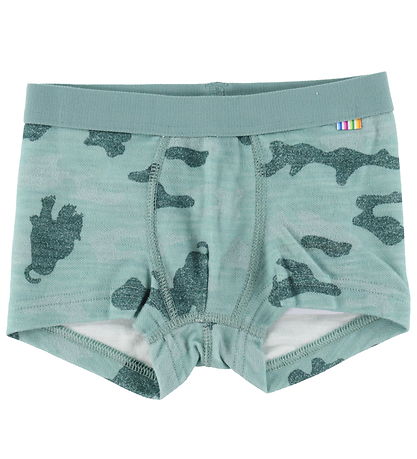 Joha Boxershorts - Wolle/Bambus - Grün Aop
