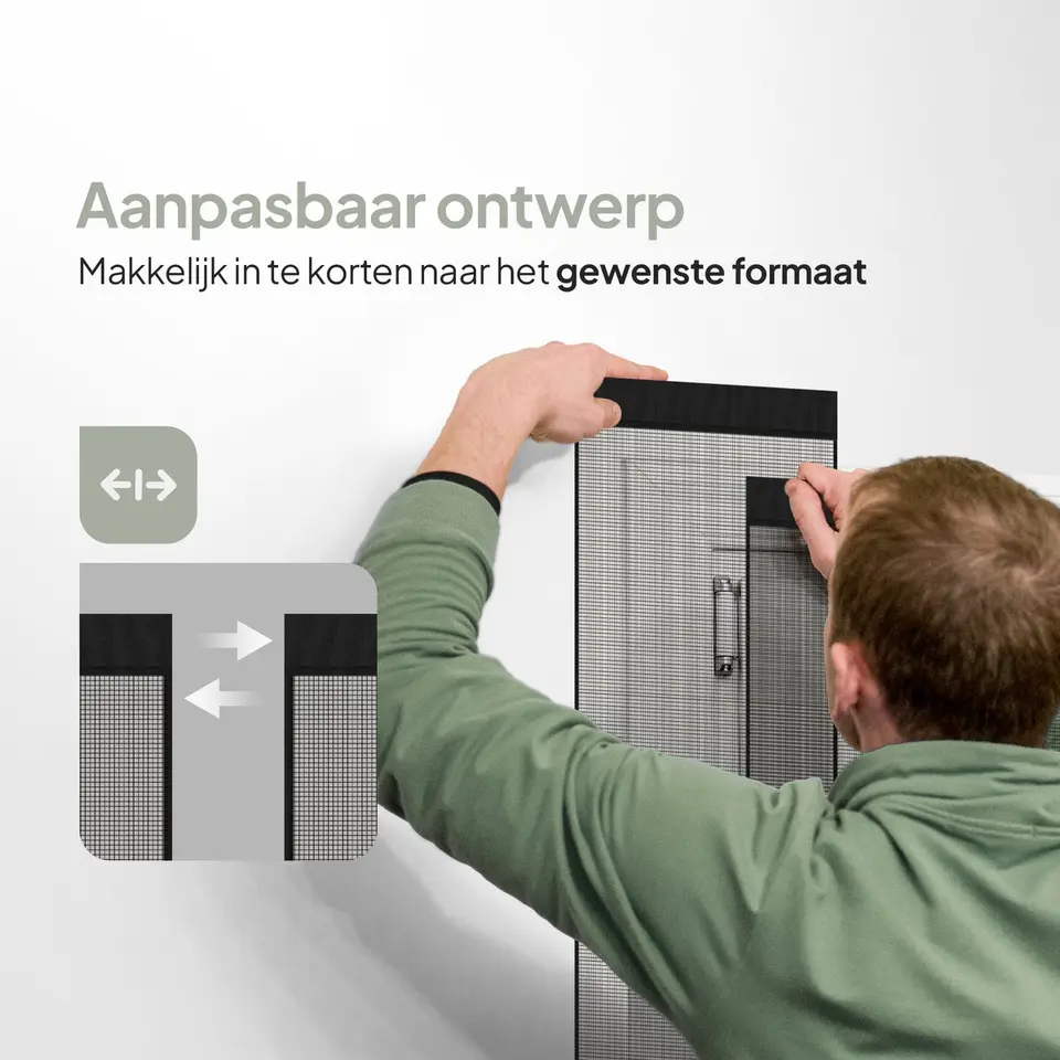 O'DADDY Lamellenhor 150x260 - Deurgordijn - zwart