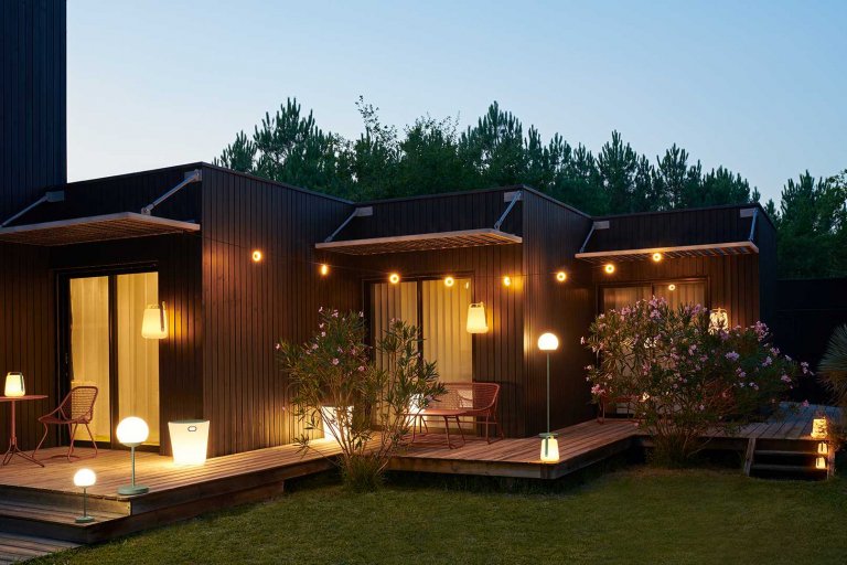 Fermob Balad tafellamp H25 LED oplaadbaar Honey