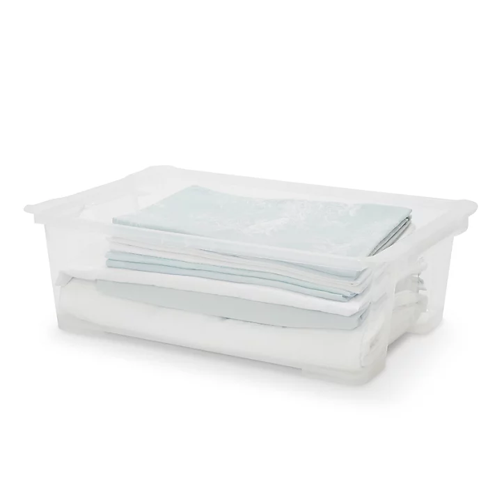 Boîte en plastique 29 L Kaze transparent