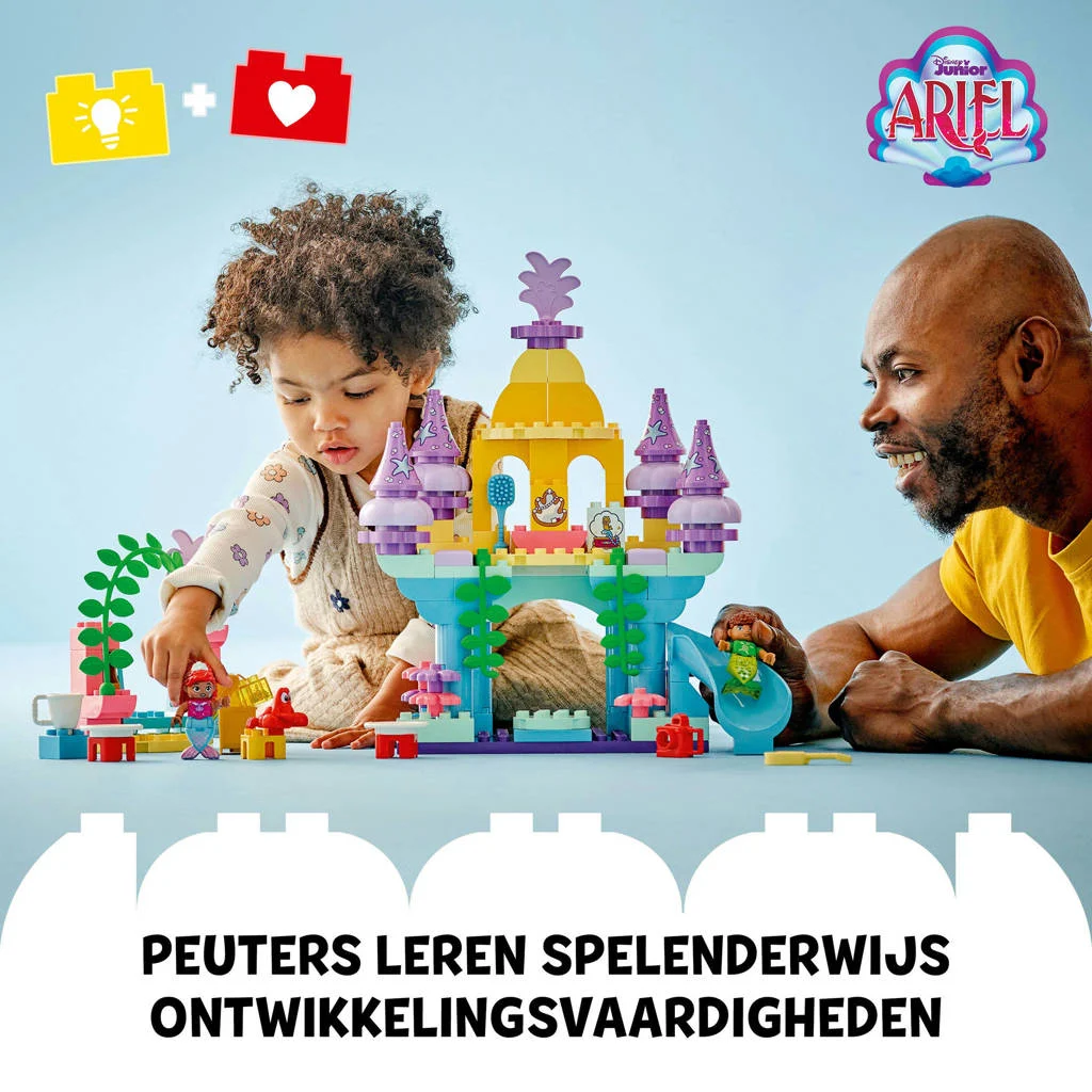Super leuke set!Disney Ariëls magische onderwaterpaleis Bouwbaar Speelgoed voor Peuters 10435