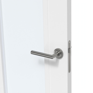 Arne & Bodil binnendeur ABD506 satijnglas - wit afgelakt - glaslat wit