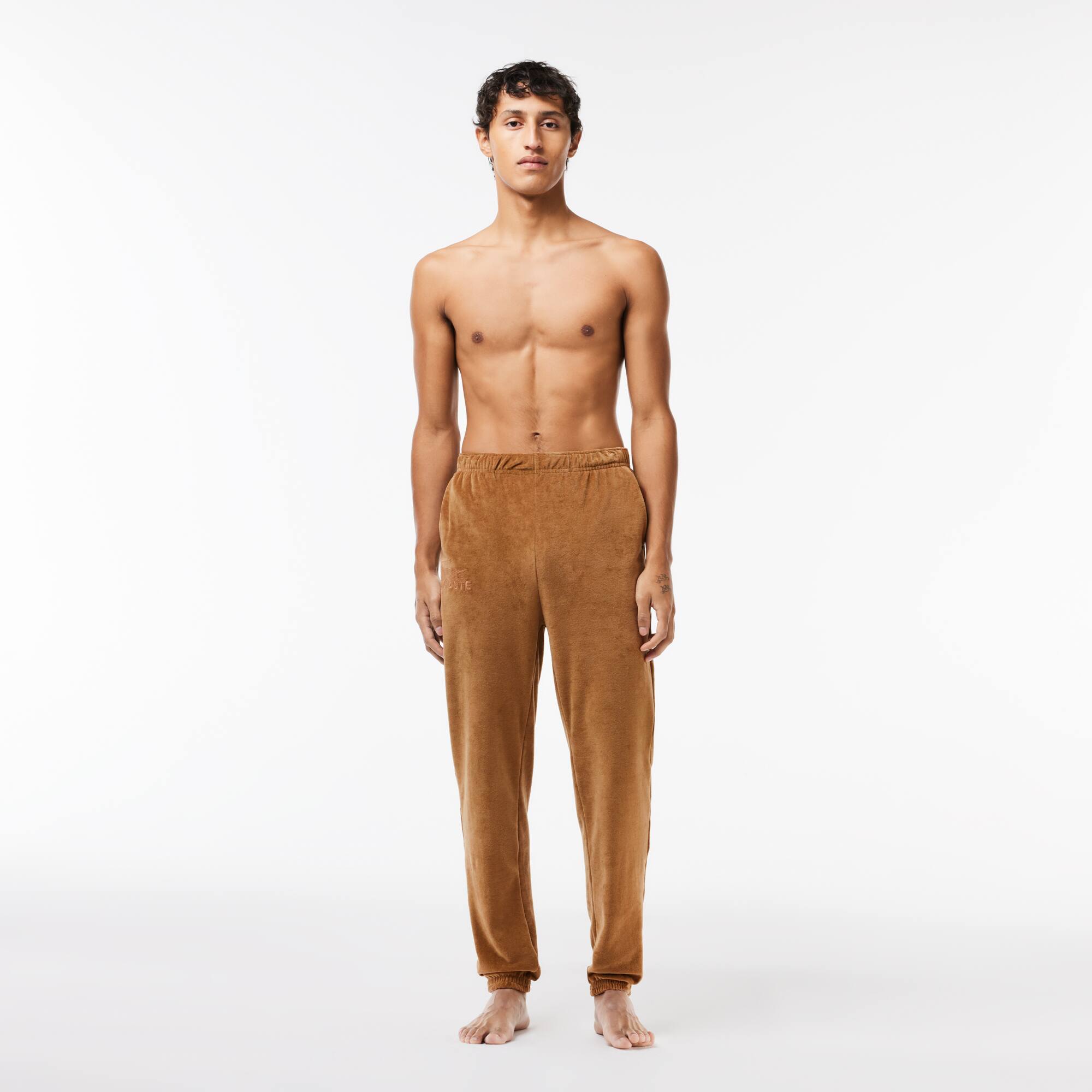 Jogging d'intérieur en velours de coton Pyjamas - Marron - Lacoste - Homme