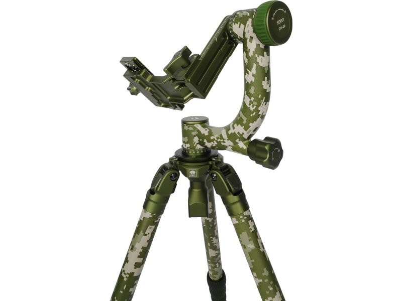 Sirui Stativ Explorer CT-3204 mit CH20 Camouflage Robustes Outdoor Stativ
