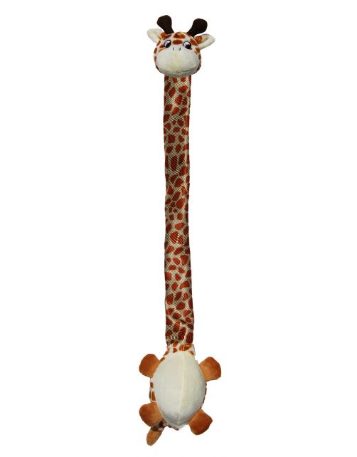 Kong Dangler Giraffe - Hondenspeelgoed - 62x11x8 cm Bruin Oranje