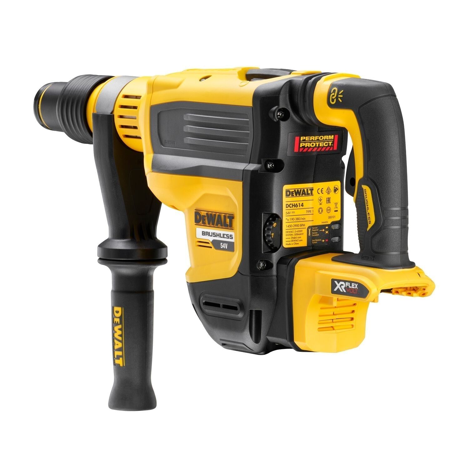 DeWALT DCH614N Accu combihamer SDS-Max 10,5J 54V XR FlexVolt Basic Body