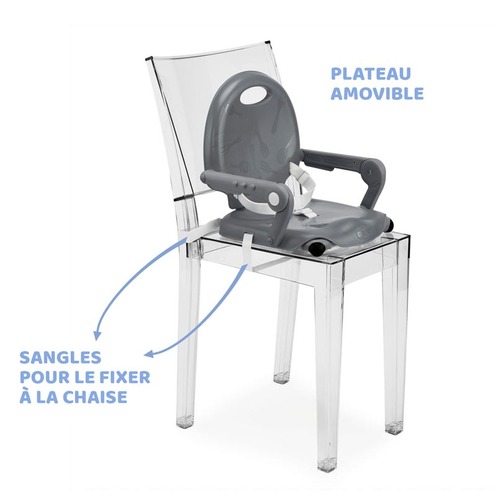 Réhausseur de chaise Pocket Snack Dark Grey - CHICCO