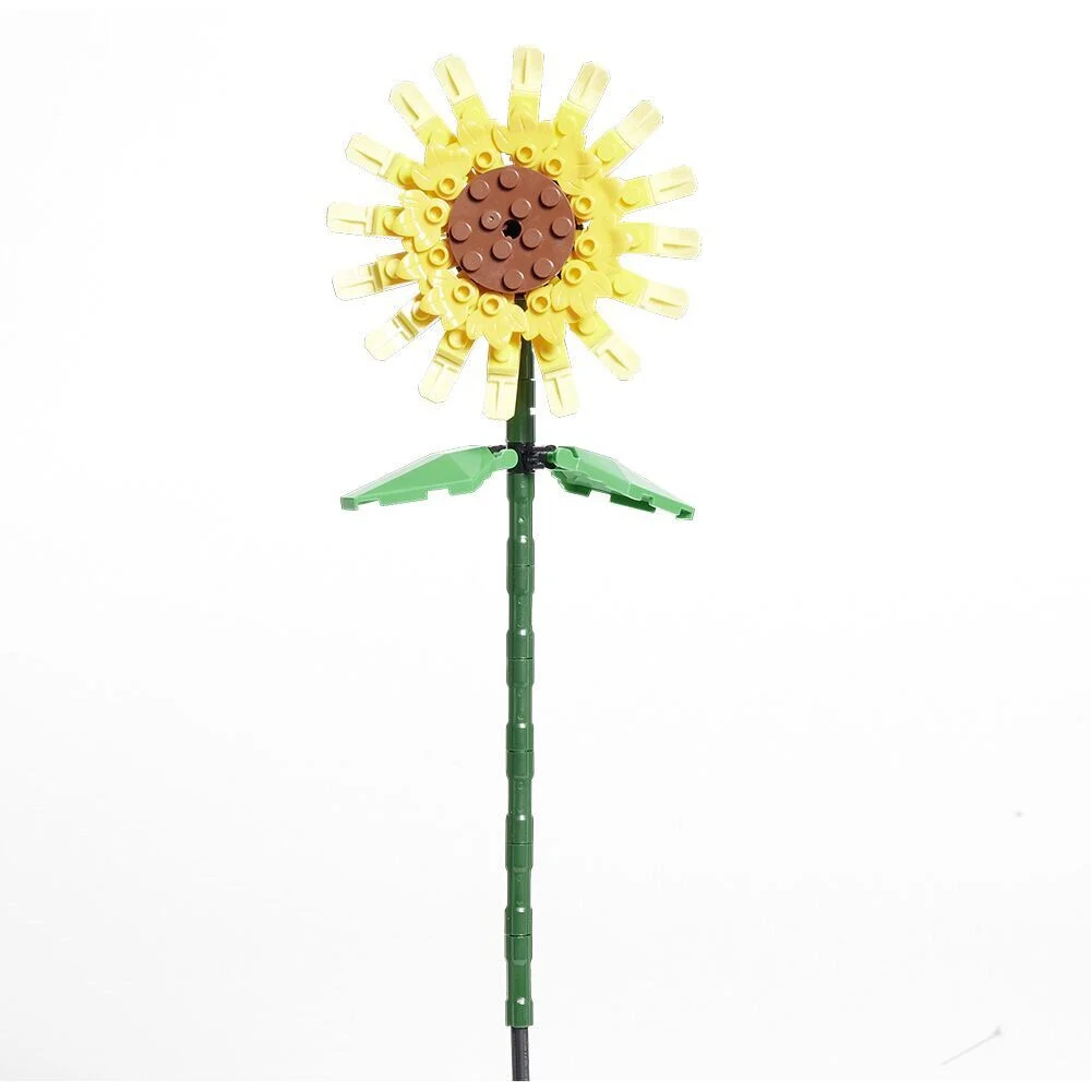Tournesol fleur à construire H16cm 70 pièces - 4 modèles