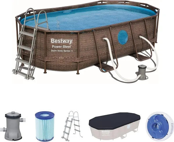 Bestway Power Steel Swim Vista II 427 x 250 x 100 cm - Ny Model!