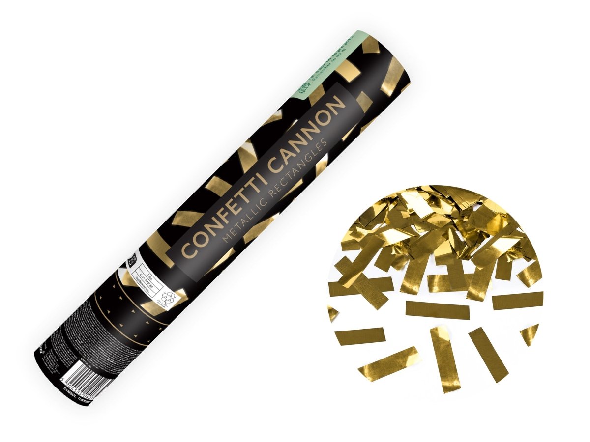 Gouden Confetti Kanon 28cm