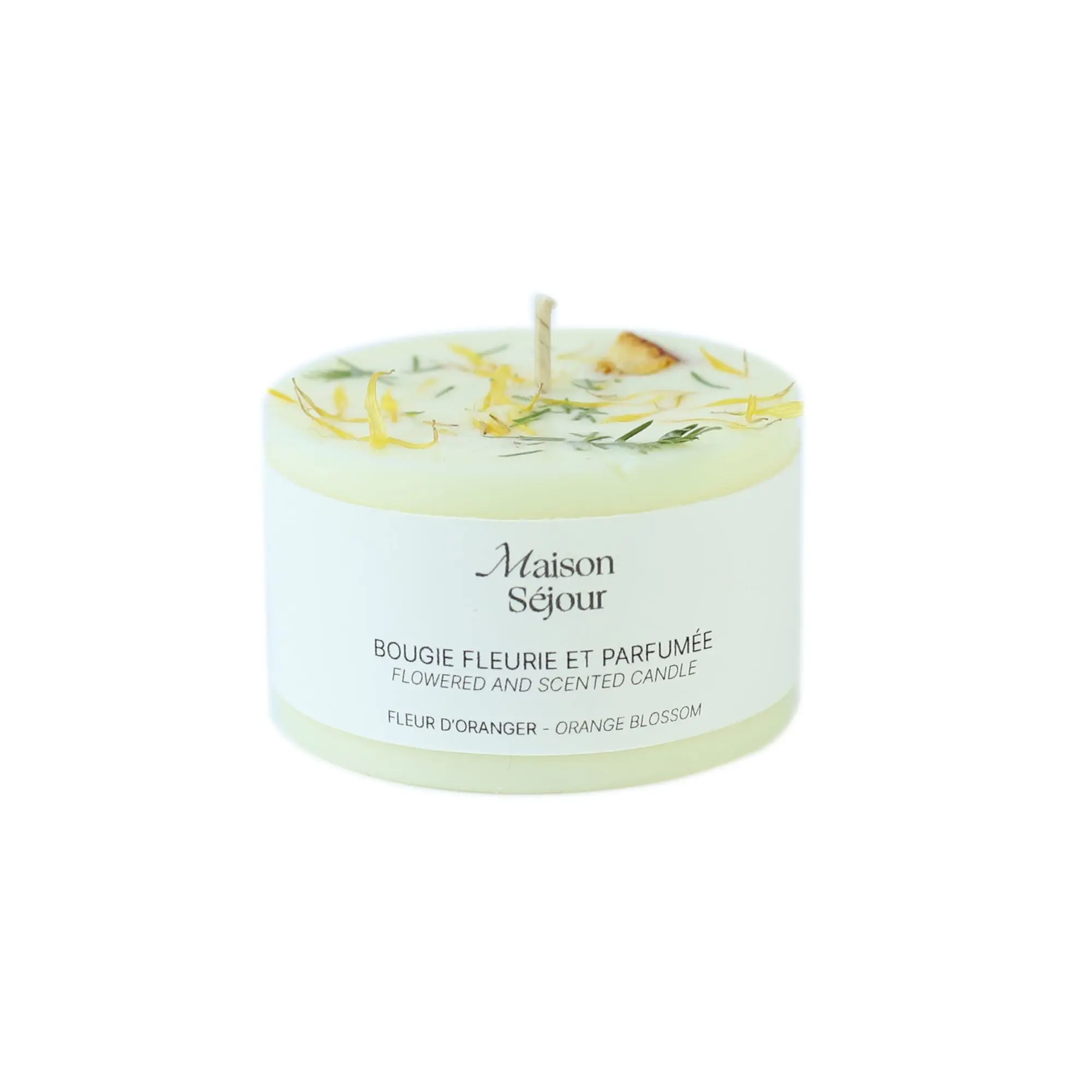 Maison Séjour - Fleur d'oranger Bougie fleurie et parfumée- Nouveautés