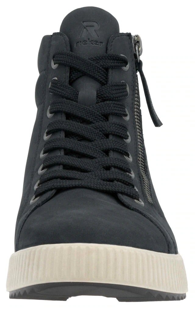 RIEKER Sport Schnürboots  , Stiefelette, High Top Sneaker, Freizeitboots mit Reissverschluss