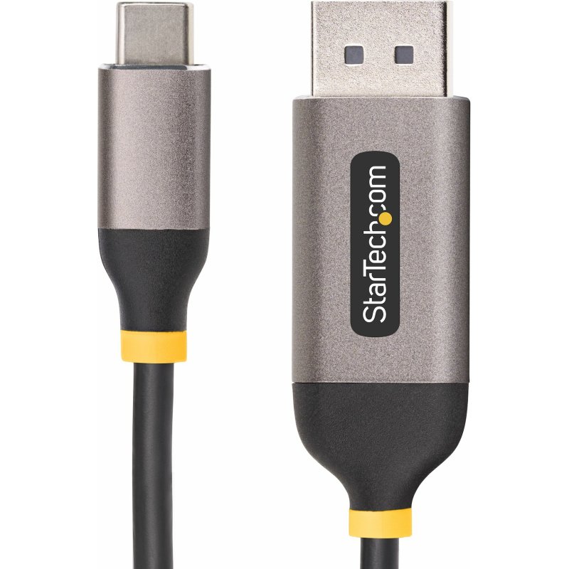StarTech.com Câble USB-C vers DisplayPort de 3m, 8K 60Hz, 4K 144Hz, HDR, Câble Adaptateur USB-C vers DP, Câble de Conversion Vidéo USB Type-C vers DP 1.4, Compatible USB4/Thunderbolt 3/4